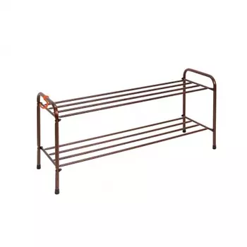Подставка для обуви Альфа 32, 2-х полочная , 80 см (81*38*30) медный антик, ПДОА 32 М