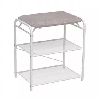 Подставка для обуви "Гранада 13", 2 полки, сиденье, Д*Ш*В - 45х30х50 см, белый ПДОГ13С Б