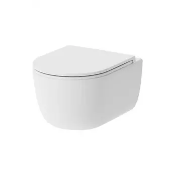 Подвесной унитаз безободковый с сиденьем микролифт Damixa Sirius DX86C1700SC