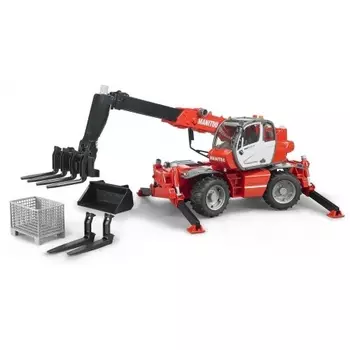 Погрузчик колесный Manitou MRT 2150 с телескопическим ковшом Bruder 02129
