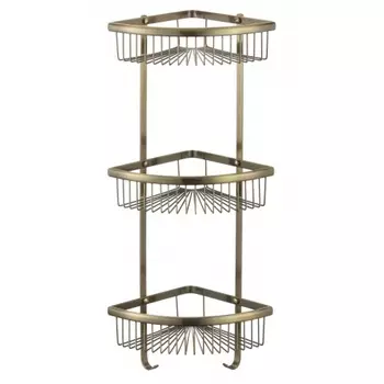 Полка бронзовая угловая тройная Savol (S-C5854-3)