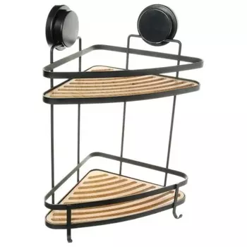 Полка Fixsen угловая двухэтажная черная Magic (FX-920B-2)