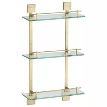 Полка Savol прямая тройная стеклянная 40см (S-06522C-3)