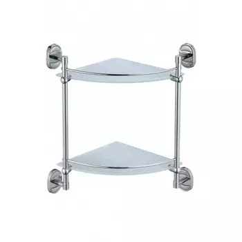 Полка угловая двойная (стеклянная) Savol 70 (S-007073-2)