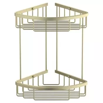 Полка угловая двойная Timo Saona золото матовое (13082/17)