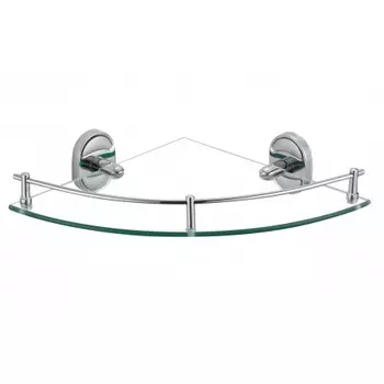 Полка угловая одинарная (стеклянная) Savol 70 (S-007073)