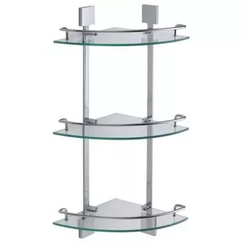 Полка угловая тройная (стеклянная) Savol S-065322A-3