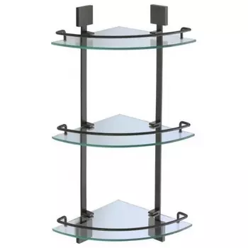 Полка угловая тройная (стеклянная) Savol S-065322H-3