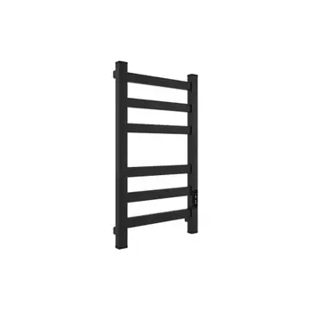 Полотенцесушитель электрический Teymi Modern П(3+3) 40х80, квадратный профиль, с таймером, черный матовый E90102