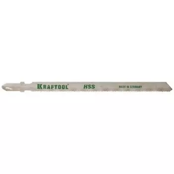 Полотна для лобзика KRAFTOOL T318A, EU-хвост., по металлу HSS, шаг 1.2 мм, 110 мм, 2 шт, (159552-1.2)