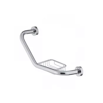 Поручень с мыльницей для ванной Haiba хром (HB1719)