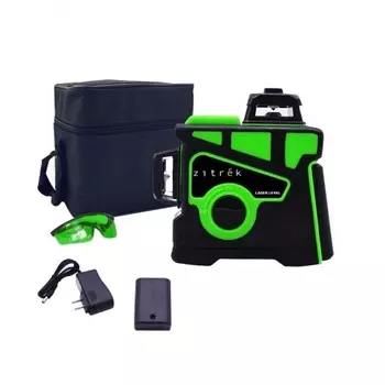 Построитель лазерных плоскостей самовыравнивающийся ZITREK LL12-GL-Cube (12 линий, зеленый луч, 1 литиевый аккумулятор)