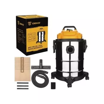 Пылесос промышленный DEKO DKVC-1400-15S, 10 мешков для пыли