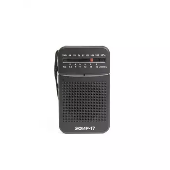 Радиоприемник портативный Сигнал Эфир-17 черный