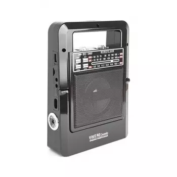 Радиоприемник портативный Сигнал Vikend Traveler черный USB SD/MMC