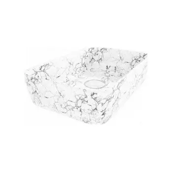 Раковина Teymi Helmi 50 накладная, Белый Мрамор T50294