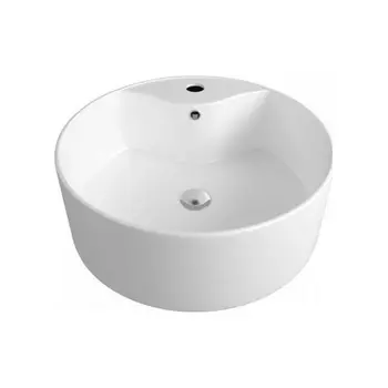 Раковина Teymi Lina Pro накладная D40 с полочкой под смеситель, белая T50107