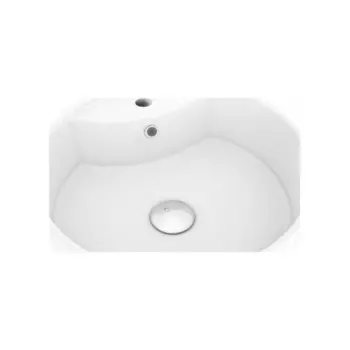 Раковина Teymi Lina S накладная D40 с полочкой под смеситель, Белая Матовая T50191