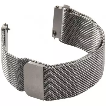 Ремешок Barn&Hollis универсальный магнитный для cмарт часов, 20 mm, металл, серебристый