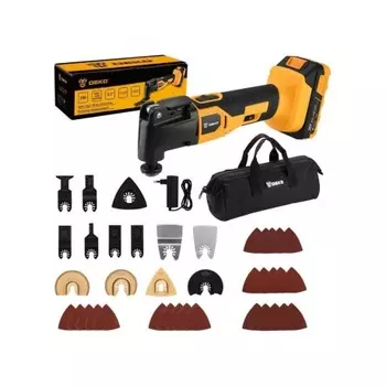 Реноватор DEKO DKOT в сумке + набор предметов 38 шт, 20В, 1*2.0Ач, з/у