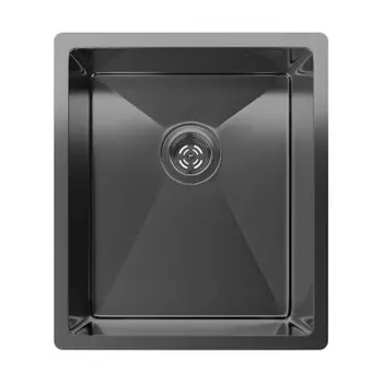 Rivelato Rinox 3844 UN PVD black Мойка нерж.сталь 1 чаша 380*440*200 мм, монтаж: универсальный, материал: нержавеющая сталь, цвет: черный