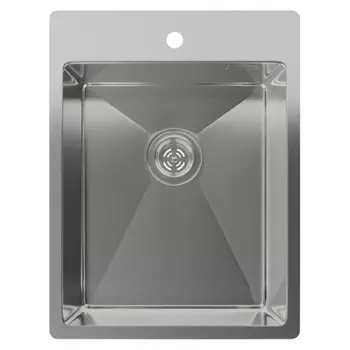 Rivelato Rinox 3850 Мойка нерж.сталь 1 чаша 380*500*200 мм, монтаж: врезной, материал: нержавеющая сталь, цвет: нержавеющая сталь