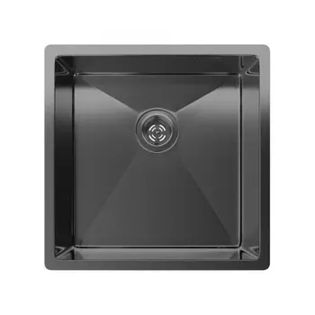 Rivelato Rinox 4444 UN PVD black Мойка нерж.стал 1 чаша 440*440*200 мм, монтаж: универсальный, материал: нержавеющая сталь, цвет: черный