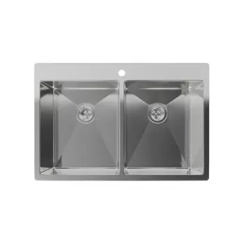 Rivelato Rinox 7450 2В Мойка нерж.сталь 2 чаши 740*500*200 мм, монтаж: врезной, материал: нержавеющая сталь, цвет: нержавеющая сталь