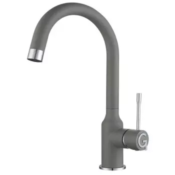 Rivelato Смеситель для кухни Garda U-обр. D-35мм, монтаж: вертикально на раковину, материал: нержавеющая сталь, цвет: серый хром