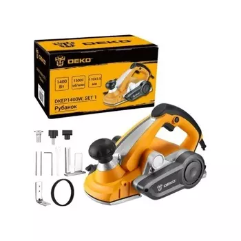 Рубанок DEKO DKEP1400W SET1, 1400 Вт, 110 мм