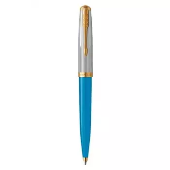 Ручка шариков. Parker 51 Premium (CW2169080) Turquoise GT M черн. черн. подар.кор.