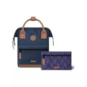 Рюкзак CABAIA (T.S) navy brovn vegan leather small