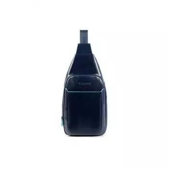 Рюкзак слинг Piquadro Blue Square синий, натур.кожа, 37x20x10 см CA4827B2/BLU2