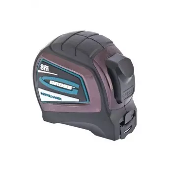 Рулетка "Doppelhaken", 8 м x 25 мм, двухсторонний зацеп, нейлон, двуст. шкала, автоматич// Gross