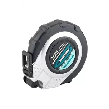 Рулетка геодезическая 20 м х 13 мм, закр. корп., металл. лента, нейлон// Gross