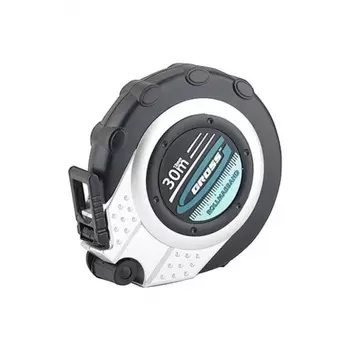 Рулетка геодезическая 30 м х 13 мм, закр. корп., металл. лента, нейлон// Gross