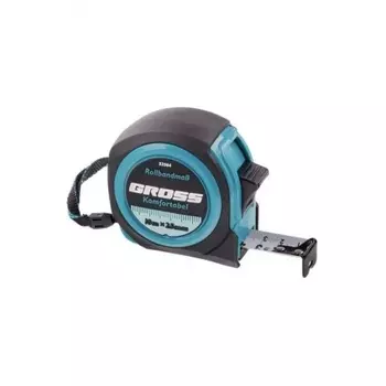 Рулетка Komfortabel, 10 м х 25 мм, обрезиненный корпус// Gross