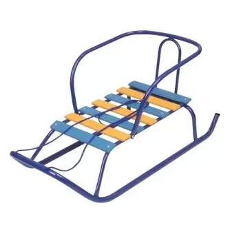 Санки детские "Ветерок 1" без ручки (круг. полозья), в ассортименте