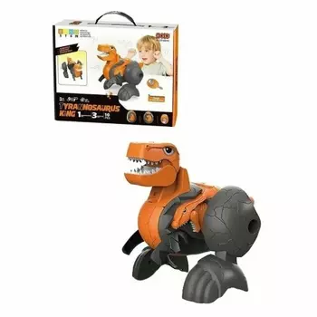 Сборная игрушка-конструктор TYRANNOSAURUS (свет,звук) в коро бке 3 яйца,болты,инструкция