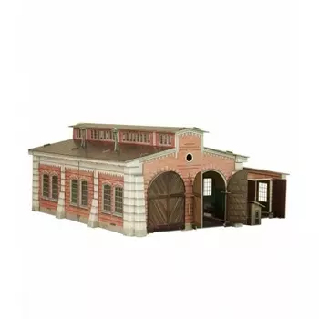 Сборная модель УмБум "Паровозное депо"