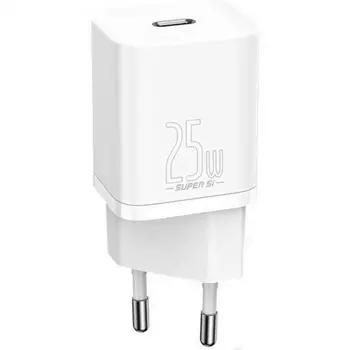 Сетевое зарядное устройство Baseus Super Si 25W EU White (CCSP020102)