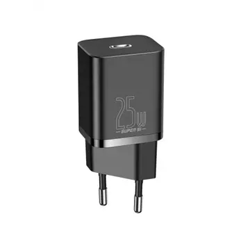 Сетевое зарядное устройство Baseus Super Si 25W EU Black (CCSP020101)
