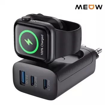 Сетевое зарядное устройство MEOW с функцией беспроводной зарядки Samsung Watch
