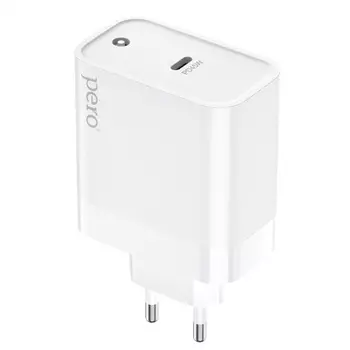 Сетевое зарядное устройство PERO TC13 USB-C PD, 45W белый