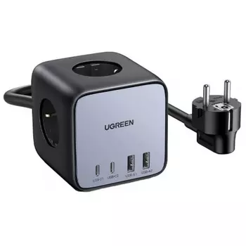 Сетевое зарядное устройство UGREEN CD268 (60113) DigiNest Cube Charging Station 65W Space Gray