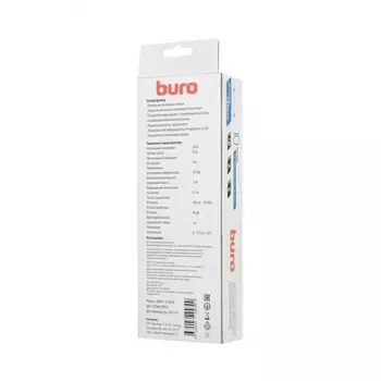 Сетевой фильтр Buro 500SH-1.8-SW-W 1.8м (5 розеток) белый