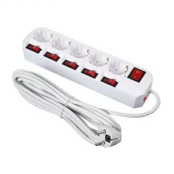 Сетевой фильтр Buro 500SH-5-SW-W 5м (5 розеток) белый