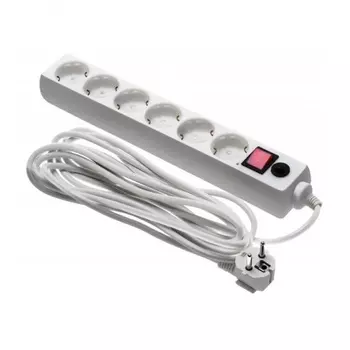 Сетевой фильтр Buro 600SH-16-5-W 5м (6 розеток) белый