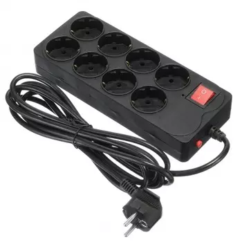 Сетевой фильтр Buro 800SH-3-B 3м (8 розеток) черный