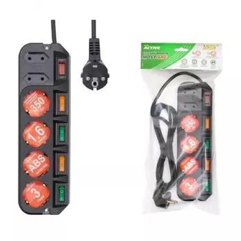 Сетевой фильтр Most ARG 1.6м (6 розеток) черный